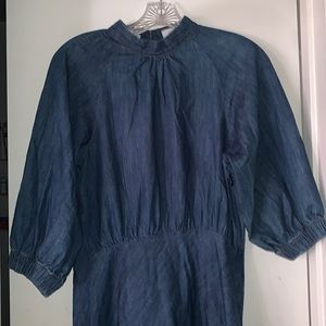 Denim Long dress from Italy fabric